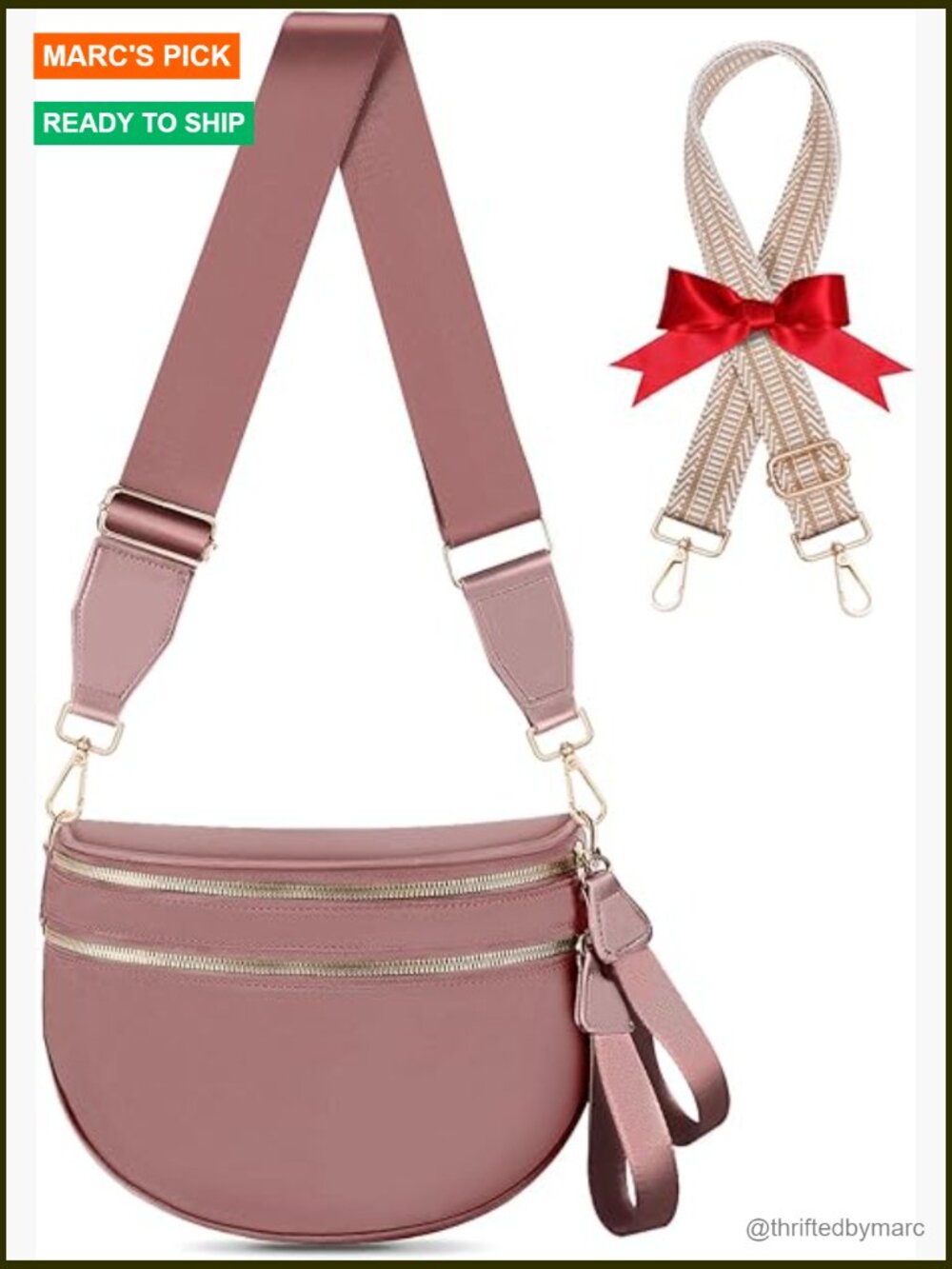 Large Expandable Crossbody Fanny Pack, Nylon Sling Bag With Extra Strap